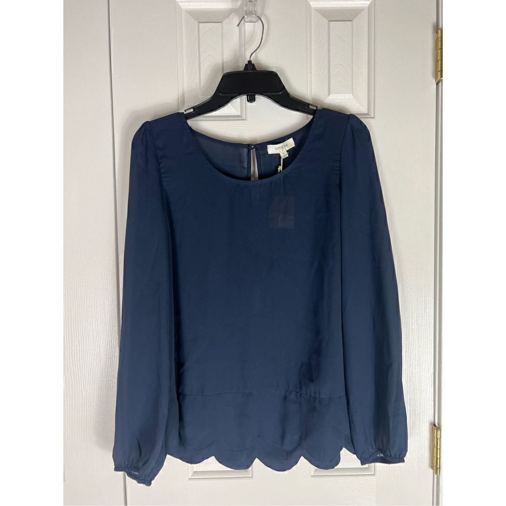NWT Umgee Womens Navy Blouse Size M
